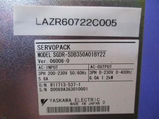  YASKAWA SGDR-SDB350A01BY22 ܥѥå 1.2kW