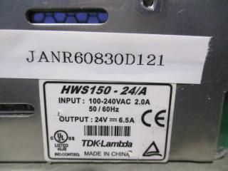 TDK LAMBDA POWER SUPPLY HWS150-24/A AC 100-240VAC 2.0A 24V 6.5A 