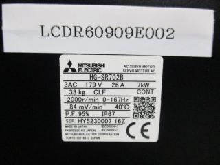 Mitsubishi AC Servo Motor HG-SR702B/SHIMPO VRGF-5E170-38KA35 ֥븺® 
