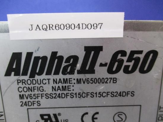 中古 TDK LAMBDA AlphaII-650 MV6500027B AC入力電源 - growdesystem