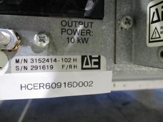 AE Advanced Energy PINNACLE M/N 3152414-102H /MDX Pinnacle 3152388-003 A 