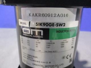  ORIENTAL MOTOR INDUCTION MOTOR 5IK90GE-SW2/GEAR HEAD 5GE9S