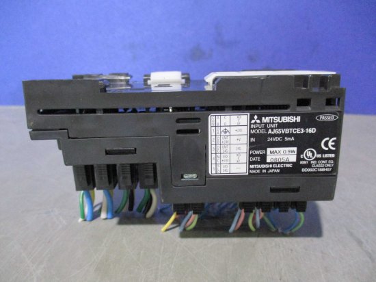 中古 MITSUBISHI INPUT UNIT AJ65VBTCE3-16D 入力ユニット24VDC 5mA - growdesystem