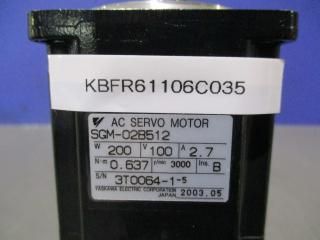 YASKAWA AC SERVO MOTOR SGM-02B512 ܥ⡼ 200W