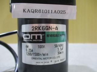  ORIENTAL MOTOR REVERSIBLE MOTOR 2RK6GN-A/GEAR HEAD 2GN90K