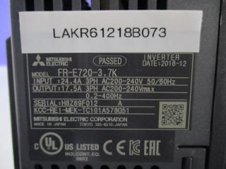  MITSUBISHI INVERTER FR-E720-3.7K  С  200-240V  3.7KW