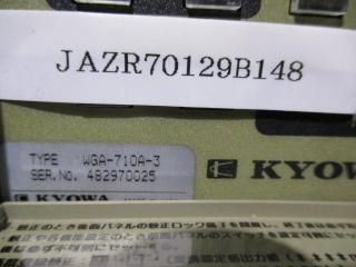  KYOWA WGA-710A-3 INSTRUMENTATION AMPLIFIER