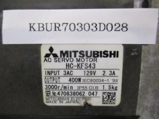  MITSUBISHI AC SERVO MOTOR HC-KFS43 400W