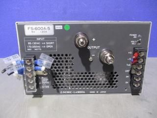  NEMIC LAMBDA POWER SUPPLY FS-600A-5Ÿ 5V 120A