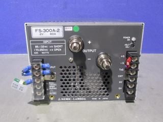  NEMIC LAMBDA POWER SUPPLY FS-300A-2Ÿ 2V 60A