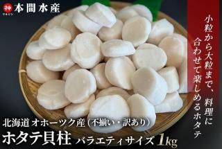 北海道オホーツク産ホタテ貝柱 バラエティサイズ 600g - 【公式