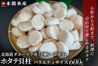 北海道オホーツク産ホタテ貝柱 バラエティサイズ 1.0kg - 【公式