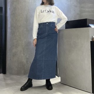 woadblueۡ㥨ǥĤߤ󥳥ܡ LINE DENIM SKIRT