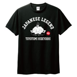 JAPANESE LEGEND<br>豊臣秀吉<br>コットンTシャツ<br>ブラック
