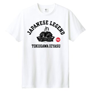 JAPANESE LEGEND<br>徳川家康<br>コットンTシャツ<br>ホワイト
