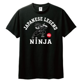 JAPANESE LEGEND<br>忍者<br>コットンTシャツ<br>ブラック
