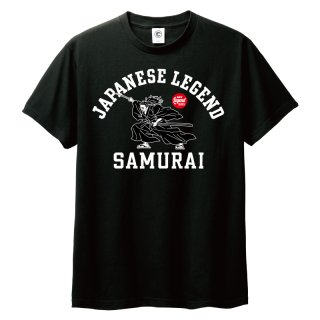 JAPANESE LEGEND<br>侍<br>コットンTシャツ<br>ブラック
