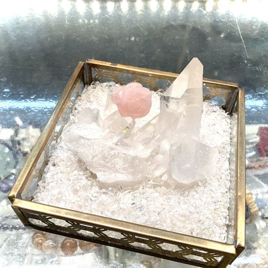 超安い】 h☆セール特選セット☆紫桃白3種計300g【天然石✴︎水晶 