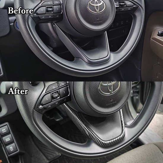 トヨタ 新型シエンタ V型ステアリングパネル ピアノブラック デジタルカーボン 調 レッド ABS樹脂 whiplinks ウィップリンクス