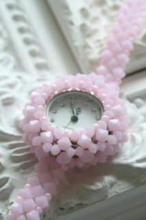 スワロフスキー時計  ピンク