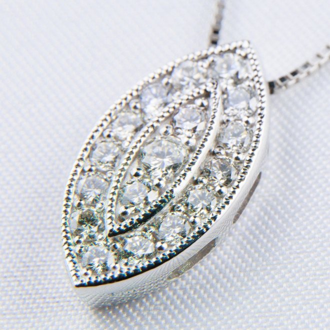 168番 天然ダイヤモンド ネックレス 0.5ｃｔ プラチナ ダイヤ 40cm 受注生産 - JEWELRY SHOP ETERNITY