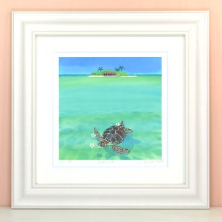 honu(ウミガメ）の絵 - 栗乃木ハルミ（くりのきはるみ）公式オンライン