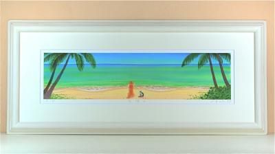 栗乃木ハルミ 絵画 栗乃木ハルミ「海の花畑」 - 栗乃木ハルミ（くりのきはるみ