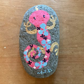 栗乃木ハルミの石のアート「gecho pink」の商品画像