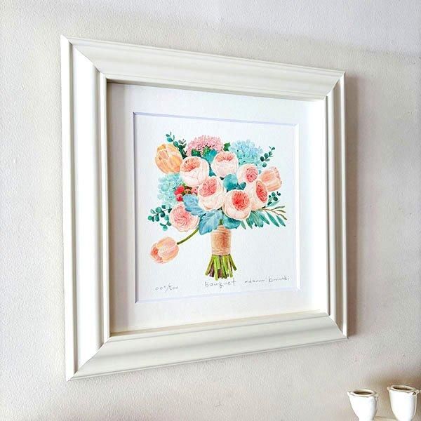 真作 くりのきはるみ 栗乃木ハルミ ヒツジグサの池  1/500 版画 額縁 真作 くりのきはるみ 栗乃木ハルミ ヒツジグサの池 1/500 版画