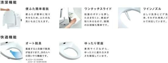 ジャニス工業 Janis温水洗浄便座 | サワレット310 - 建材・電材販売・デンケンカン