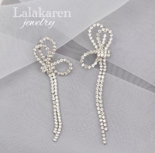 ribbon diamond earring  ܥɥ󥰥å