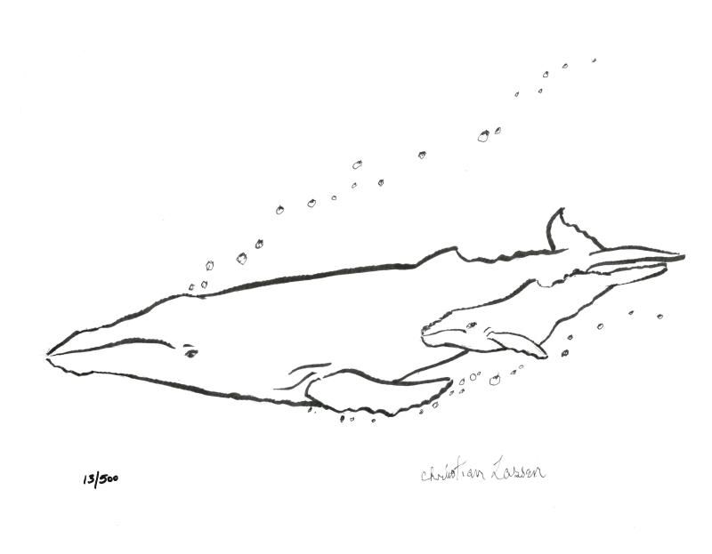 Humpback Whales with Baby | クリスチャン・ラッセン | アート・オブ