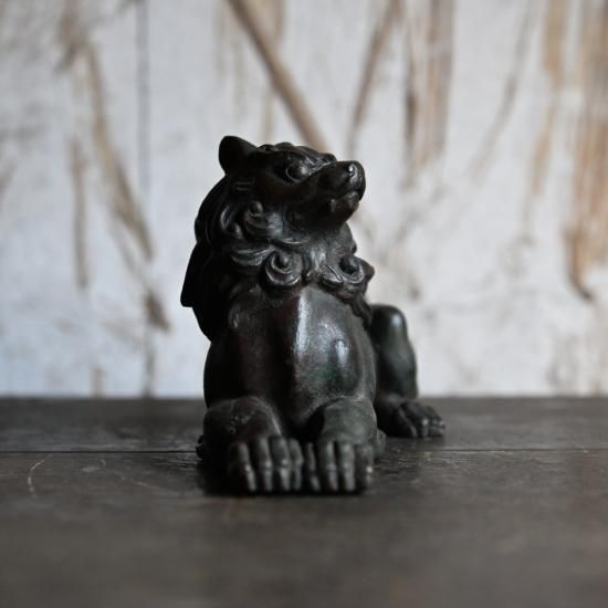 1346  古備前焼　獅子　置物　古美術品　時代物 Yahoo!オークション -「備前 獅子」の落札相場・落札価格