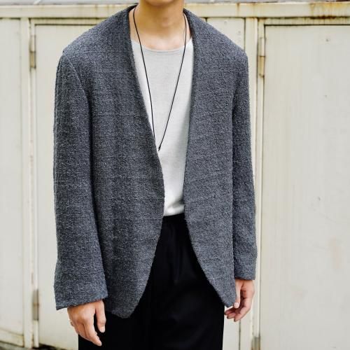 DRAPING NO COLLAR JACKET 