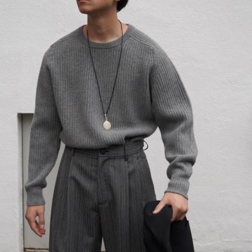 MAXI RIBBED RAGLAN SWEATER