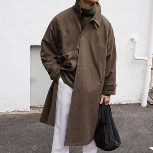 OVERSIZED TRENCH WITH LEATHERPATCH
