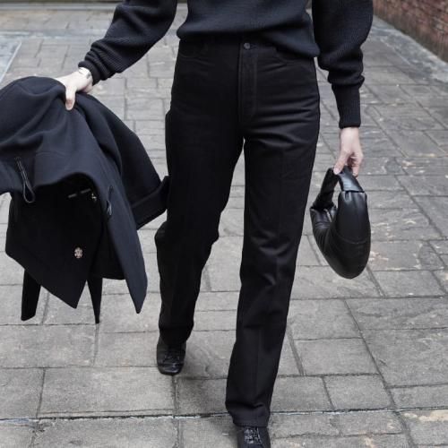 HIGH WAISTED STRAIGHT PANTS