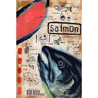 ポストカード【Salmon (しゃけ)】*ETSU