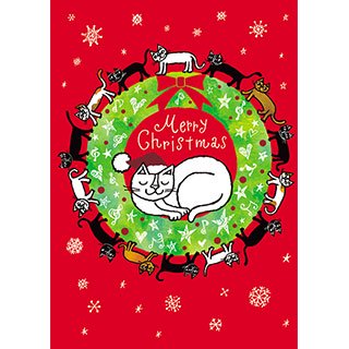クリスマスカード【みんな大好き、メリークリスマス！】* おかべてつろう