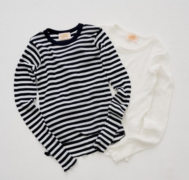 ORGANIC COTTON RIB BORDER LS TURTLE 2PACK - CaRouseLamBRa｜ケラウズランブラ