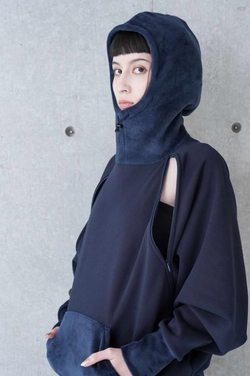 VELOR FLEECE RAGLAN ZIP HOODIE