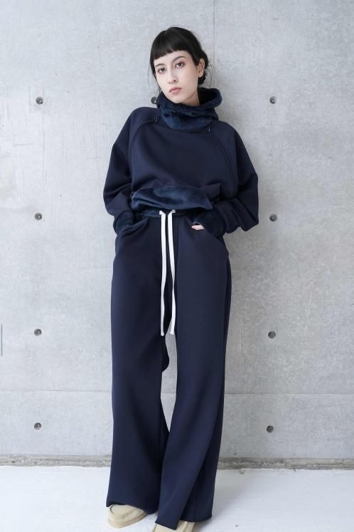 VELOR FLEECE DRAPE POCKET PANTS