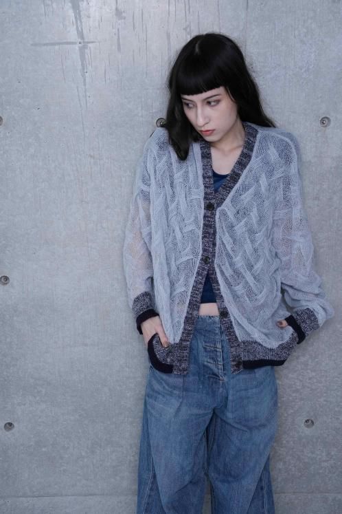 MOHAIR KNIT LS V CD.