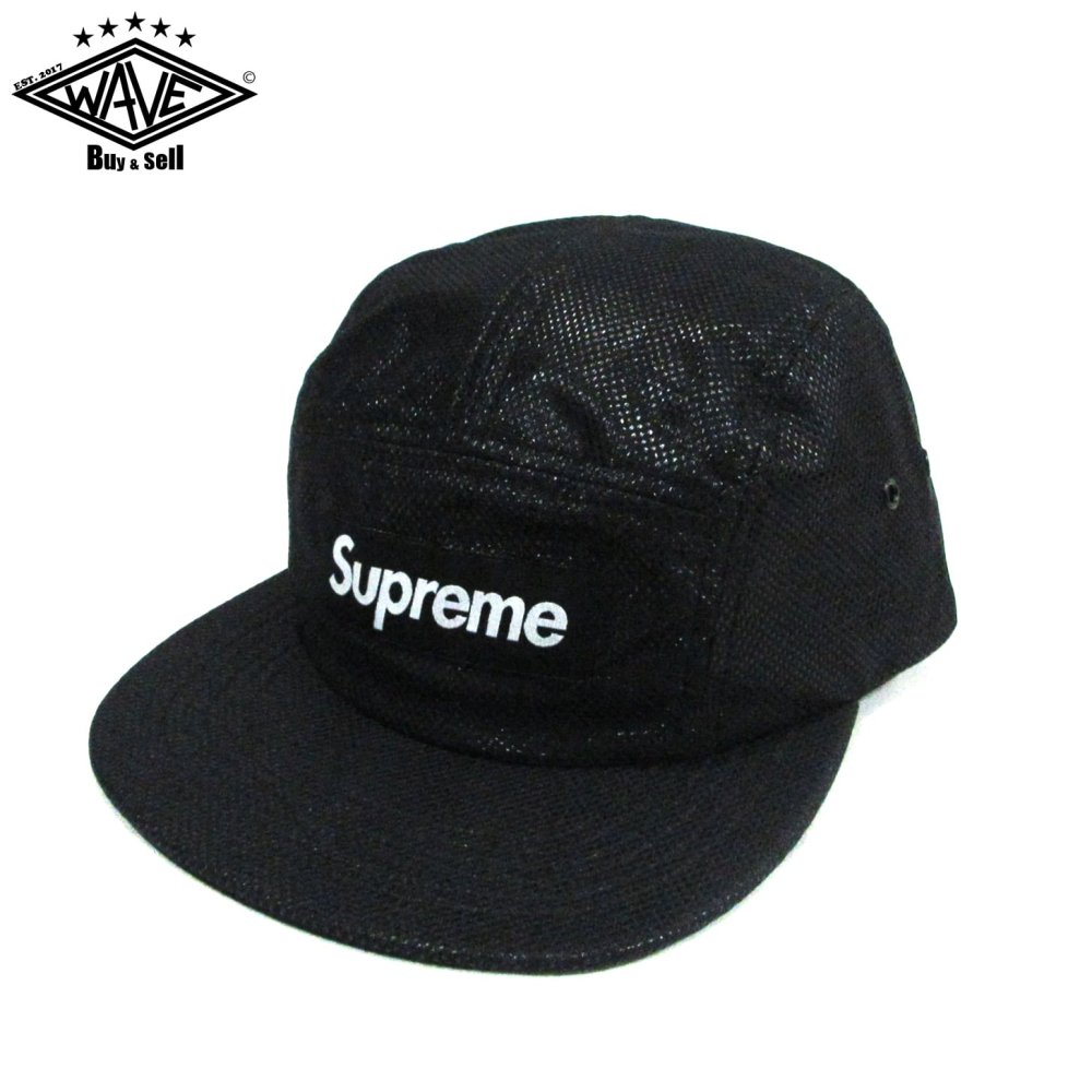 supreme Bonded mesh camp cap 黒 ブラック