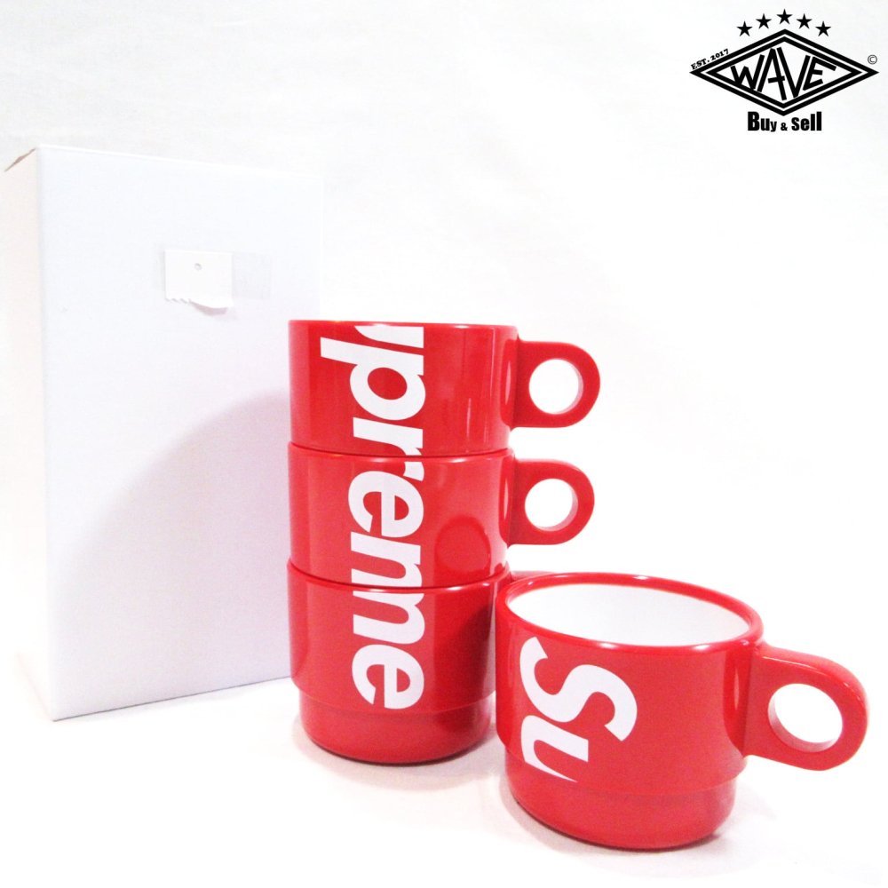 Supreme シュプリーム スタッキング カップセット Stacking Cups Set of 4 18SS レッド 赤 ストリート ブランド グッズ 小物 【メンズ】