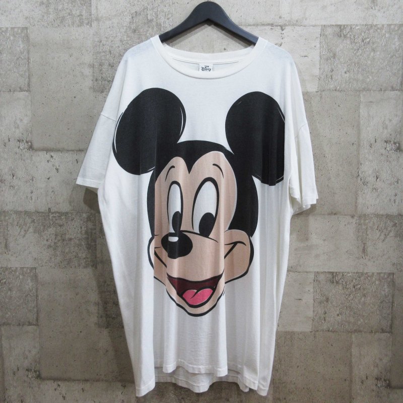 Disney 90's Mickey Mouse Big Face Vintage Tee Big Size