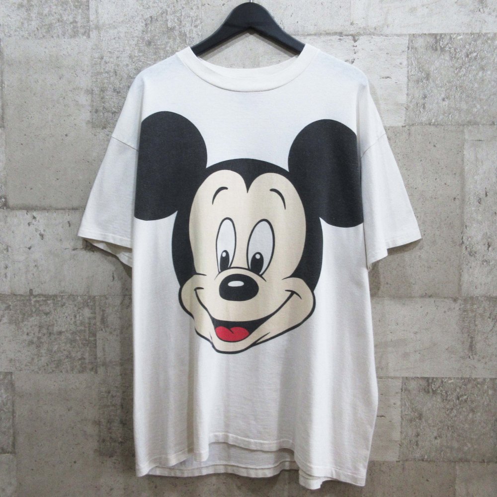 Disney 90's Mickey Mouse Big Face Vintage Tee - WAVE（ウェーブ）