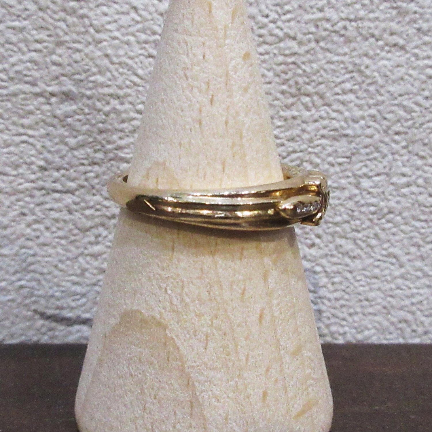 CHROME HEARTS 22K BABY CLASSIC DAGGER RING PAVEDIA 18号 - WAVE（ウェーブ）