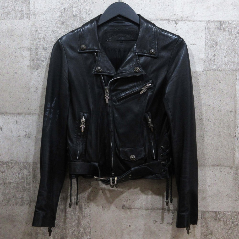 CHROME HEARTS JJ DEAN ダブルレザーライダースジャケット ※リチャード ...