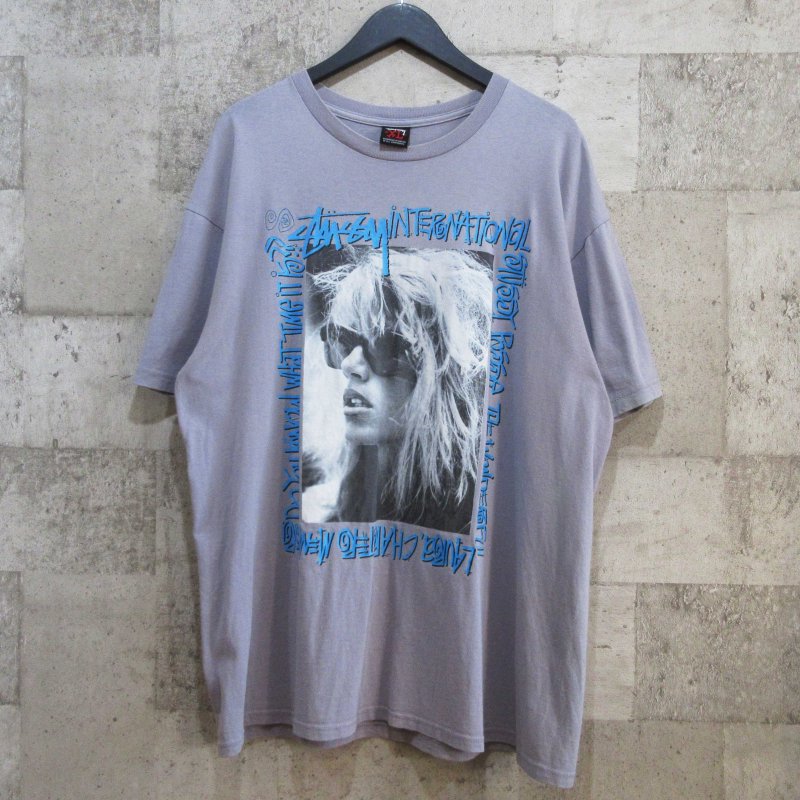 00's OLD STUSSY LAURA PHOTO VINTAGE TEE